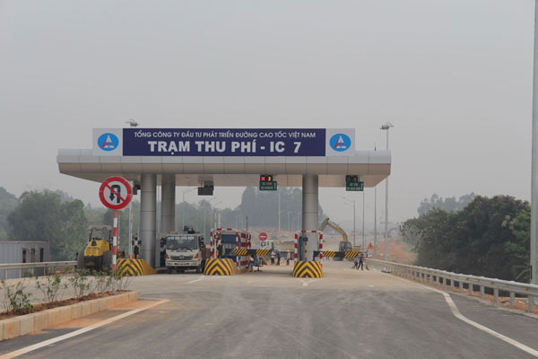 Trạm thu phí IC07 thuộc tuyến cao tốc Hà Nội – Lào Cai