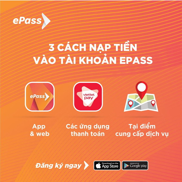 Hình thức nạp tiền vào tài khoản ePass đa dạng mang đến nhiều lựa chọn cho người dùng